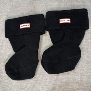 Hunter Black Fleece Boot Liners Short Boot UAS3011AAA Size Medium US 5-7